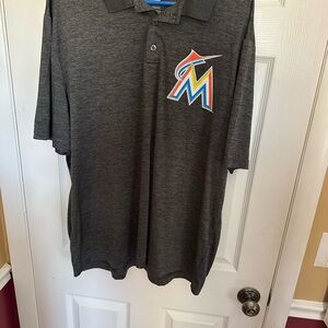 Majestic Charcoal Polo with Colorful Logo